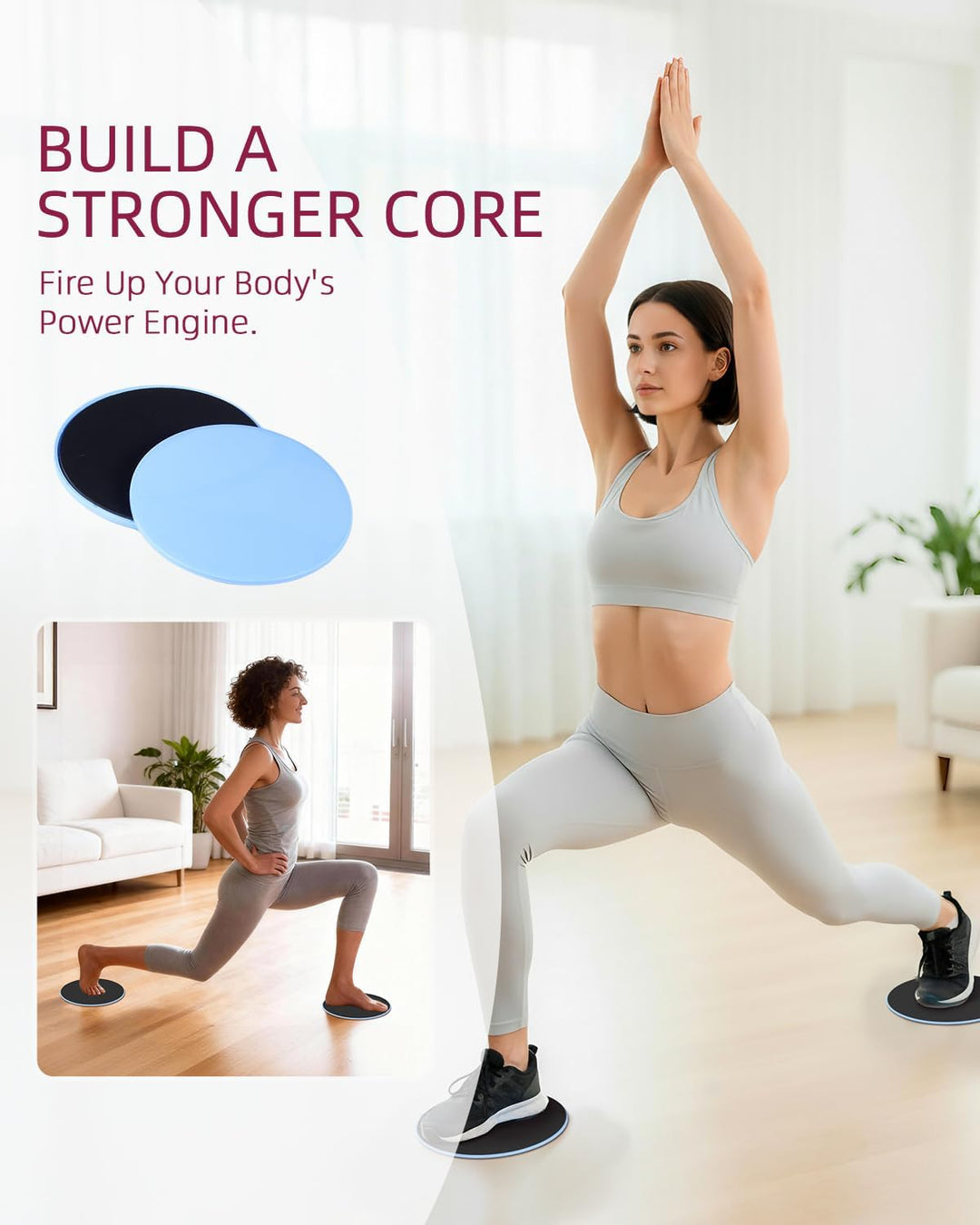 Abahub Pilates Ring Set, 35CM Magic Circle, 25CM Mini Ball,5er Set Fitnessbänder,Yoga Socken,Gleitsc