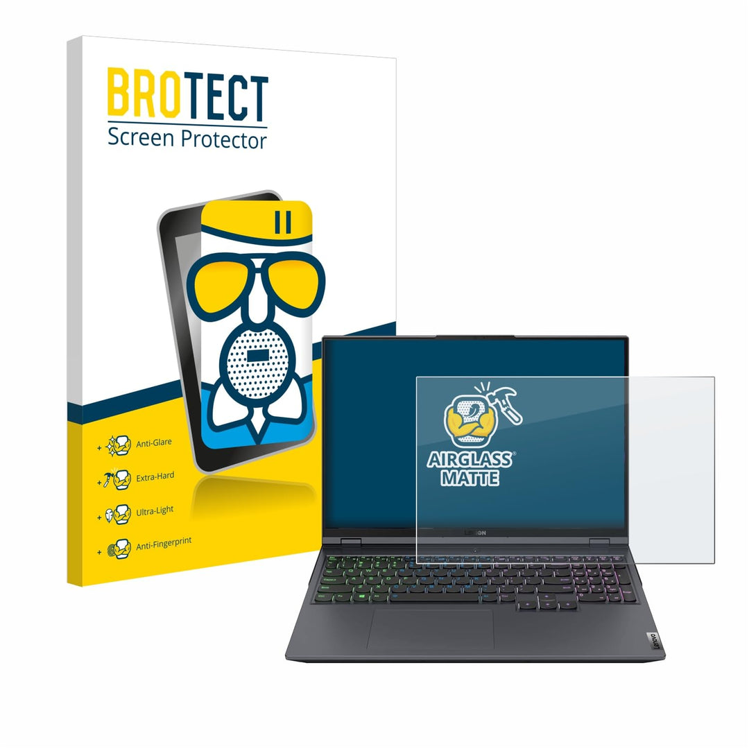 BROTECT Entspiegelungs-Panzerglasfolie für Lenovo Legion 5 Pro Schutzglas Schutz-Folie Matt [Extrem