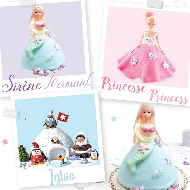 ScrapCooking - Kuchenform Prinzessin - Edelstahlkuppel & Puppenbüste für Prinzessin, Meerjungfrau, I