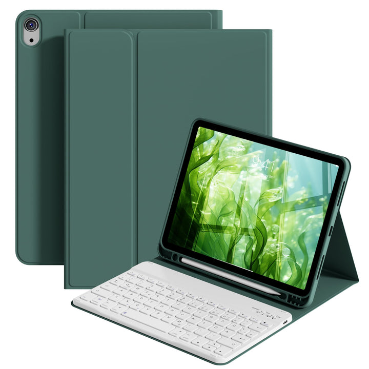 Hülle mit Tastatur für iPad Air 11 Zoll M3 2025 M2 2024/Air 5 Generation 2022 4 Gen 2020 10,9 Zoll,