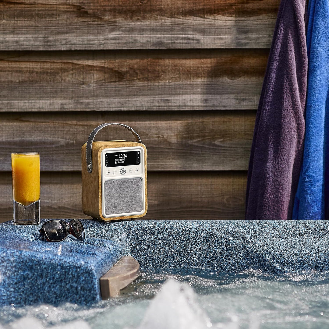VQ VQ-MONTY-OK Monty Radio w/Bluetooth Eiche Wooden Eiche, Wooden Eiche