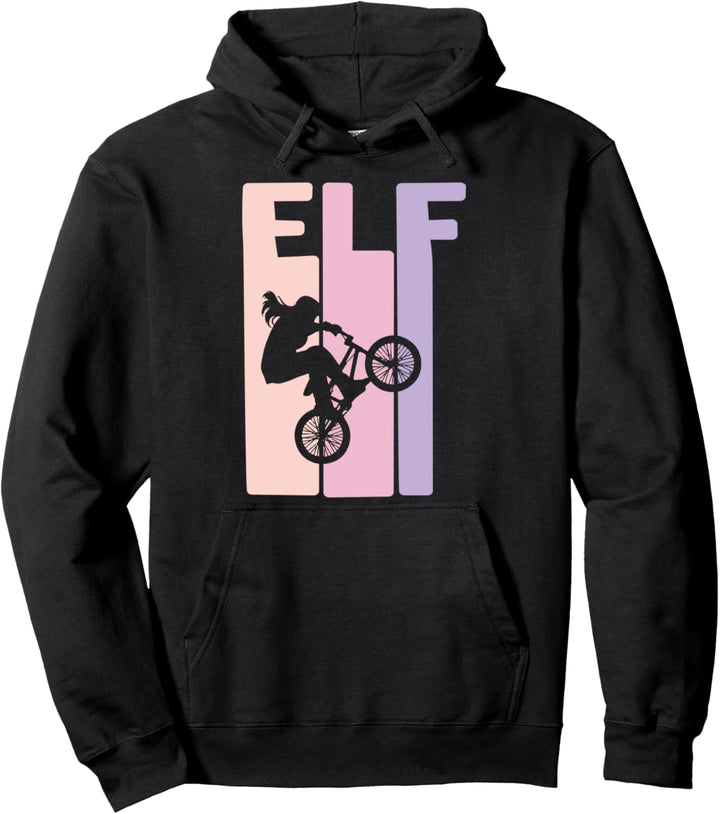 11. Geburtstag Mädchen Kinder BMX Fahrrad Fan Retro Motiv Pullover Hoodie
