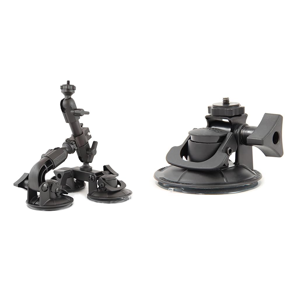 Delkin Fat Gecko Triple Mount Saugstativ & Halterung für Digitalkameras Fat Gecko Bundle mit Halteru