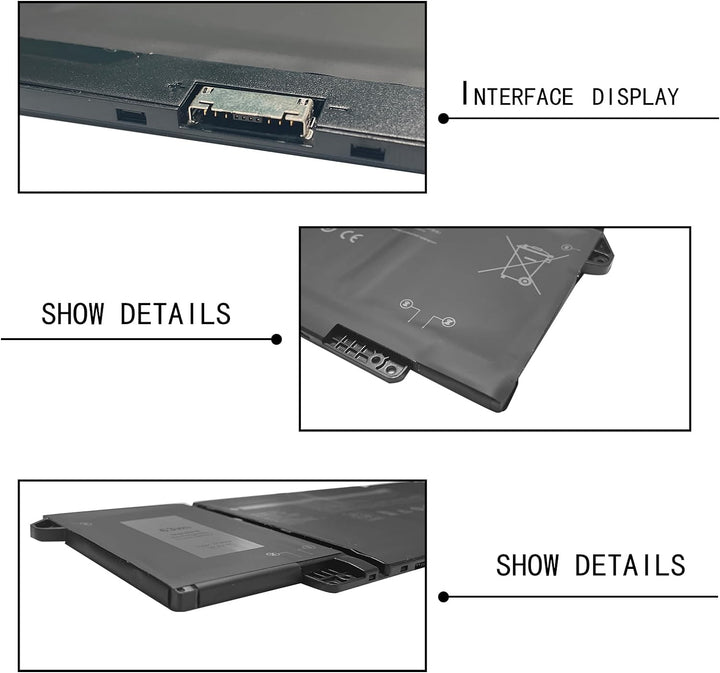 7FMXV 0TN2GY TN2GY 9JM71 Ersatz für Notebook-Akku für Dell Latitude 5320 7320 7420 7520 Serie (15,2