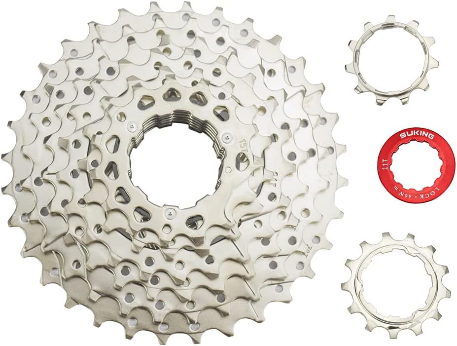 CYSKY 8 Fach Kassette 11-25T/11-28T/11-32T/11-36T/11-40T/11-42T Fahrrad Kassette Kompatibel mit Shim