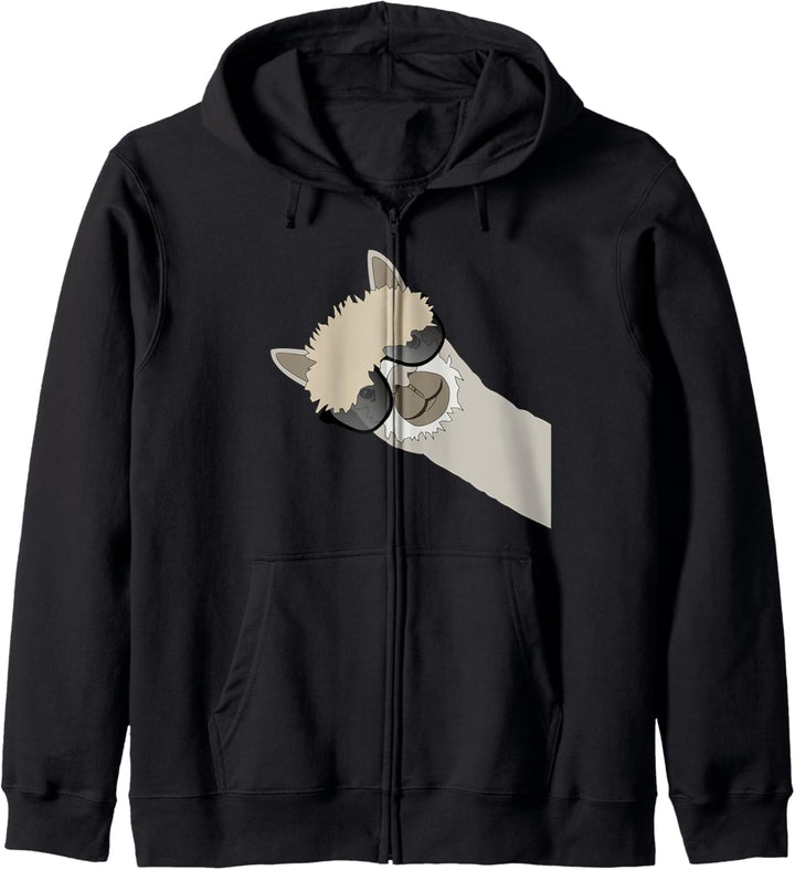 Lama Alpaka Geschenk Lustig Cool Lama Deko Kapuzenjacke