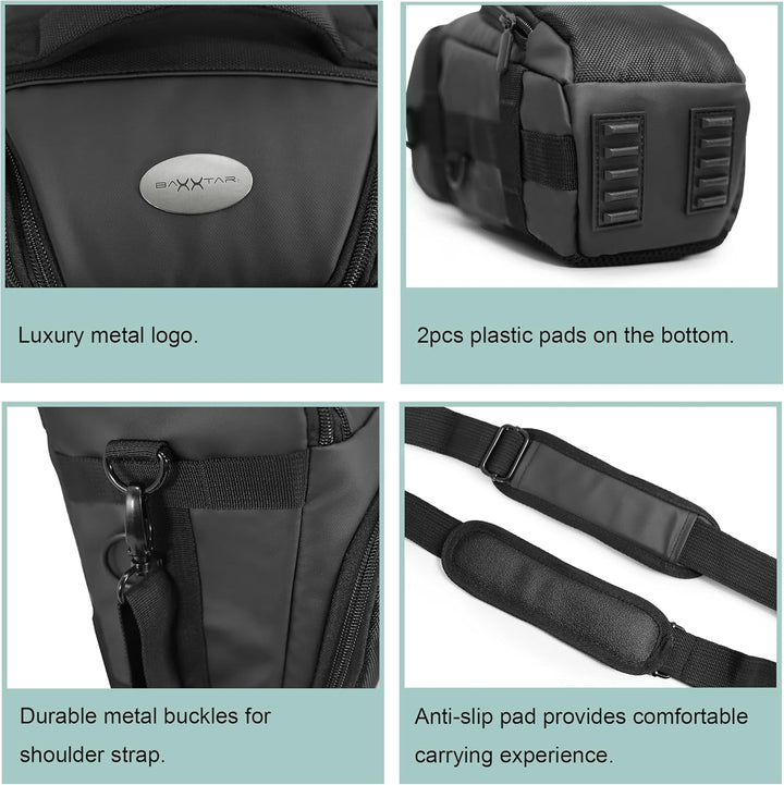 Baxxtar PRO NOVO II Full-Size SLR Kameratasche SLR Colt-Tasche schwarz (mit Schultergurt, Beckengurt