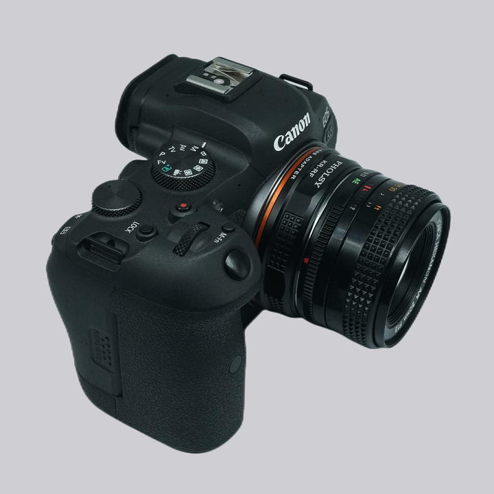 PHOLSY Objektivadapter Manueller Fokus Kompatibel mit Konica AR Mount Objektiv auf Canon EOS RF Moun