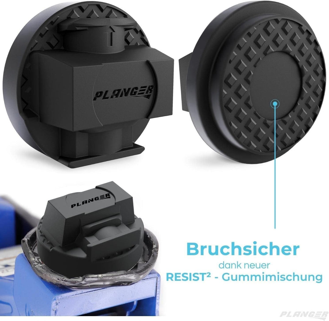 PLANGER® - Wagenheber Gummiauflage FLACH (für Mercedes-Benz) auf Rangierwagenheber - Schützt PKW und