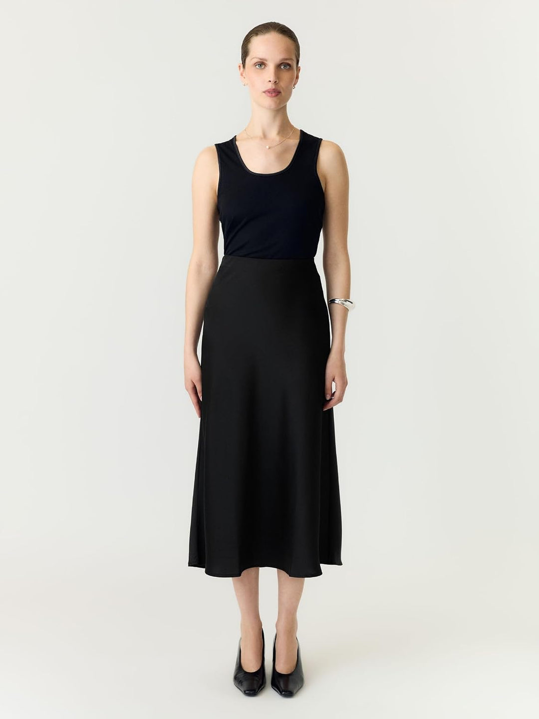 YAS Damen Yaspella Hw Midi Skirt S. Noos Rock XS Schwarz, XS Schwarz
