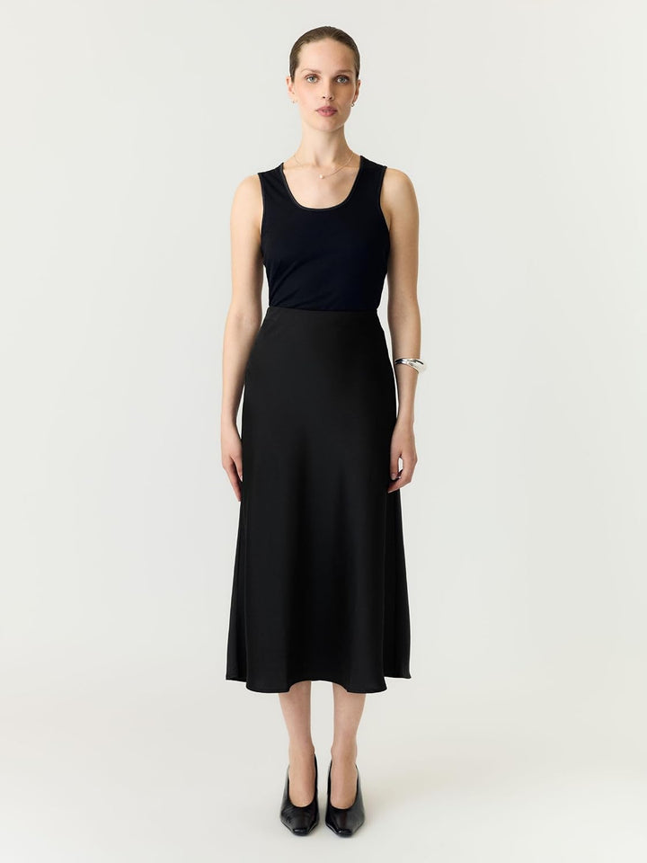 YAS Damen Yaspella Hw Midi Skirt S. Noos Rock XS Schwarz, XS Schwarz