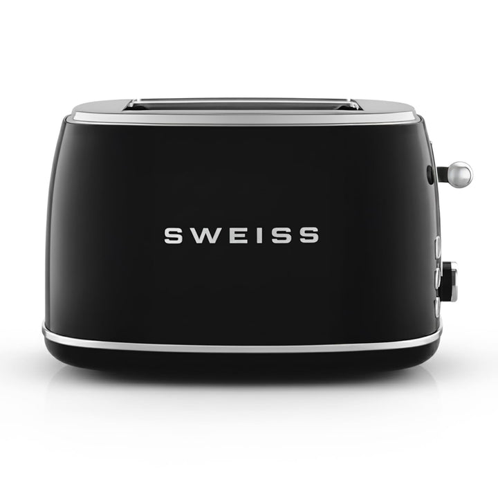 SWEISS Vintage Toaster GRS9, 2 Schlitze, 6 Leistungsstufen, Auftauen, speziell für Baguettes, schnel
