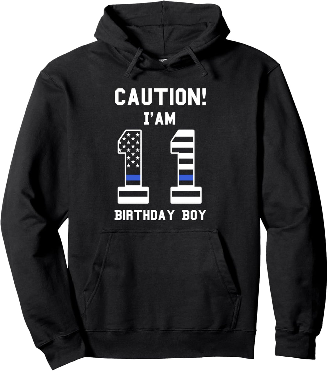Vorsicht! Ich bin 11 Geburtstag Junge Kindergeburtstag 11. Geburtstag Pullover Hoodie