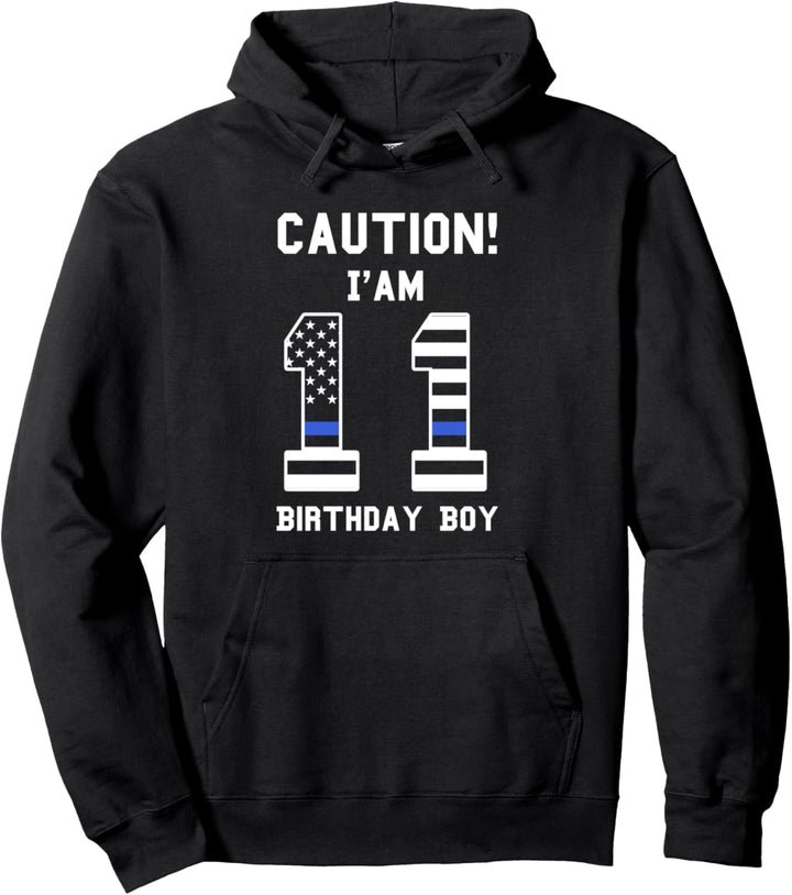 Vorsicht! Ich bin 11 Geburtstag Junge Kindergeburtstag 11. Geburtstag Pullover Hoodie