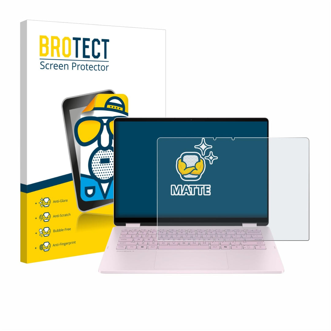 BROTECT Entspiegelungs-Schutzfolie für HP OmniBook 5 Flip 14 14-fp0153ng Matte Displayschutz-Folie,