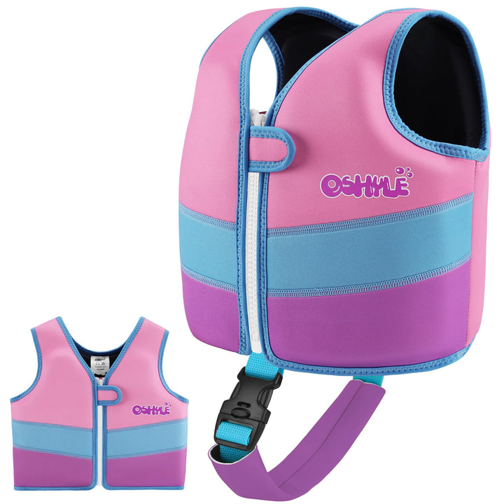 OSHYLE Kinder Schwimmweste - Jungen Mädchen Neopren Schwimmen Jacke Kleinkind Schwimmen Floating Neo