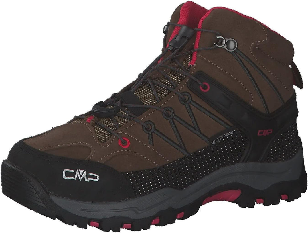 CMP Jungen Unisex Kinder Rigel Low Wmn Trekking Shoes Wp Wanderschuhe 29 EU Corteccia Begonia, 29 EU