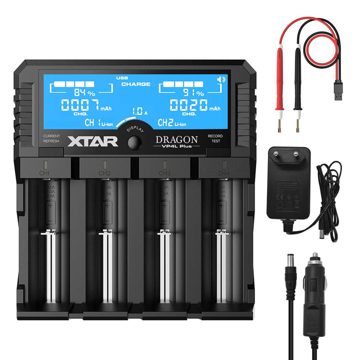 XTAR Dragon VP4L Plus Professional 18650 Kapazität Tester Universal 18650 Ladegerät für wiederauflad