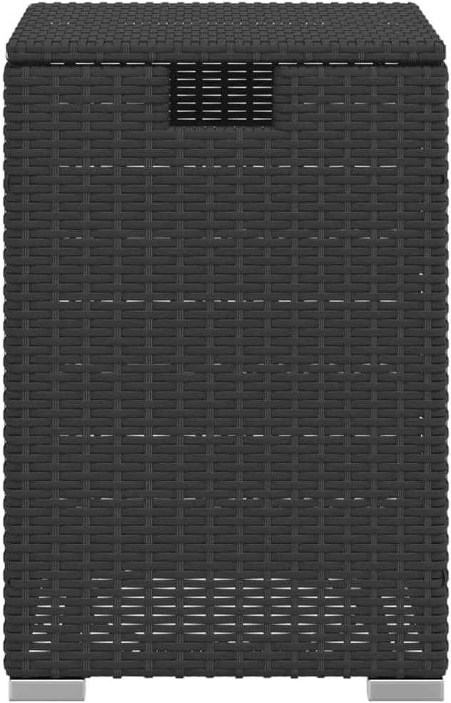 Abdecktisch für Propanflaschen, schwarz, 40 x 40 x 60 cm, für Garten, Terrasse, Balkon, Camping