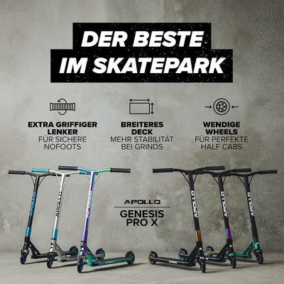 Apollo Stunt Scooter - Genesis Pro X Competition | High End Stuntscooter, ABEC 9 Kugellagern | Trick