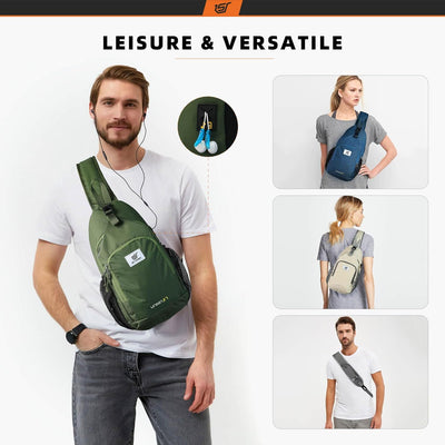 SKYSPER Brusttasche Leichte Sling Bag Herren Klein Schulter Rucksäcke Wasserfest Crossbody Pack Umhä