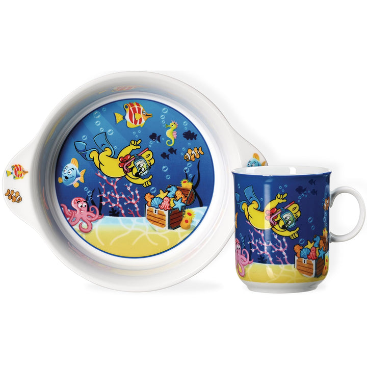 Kindergeschirr-Set HARIBO Seaworld | 2-teilig | blau, Seaworld