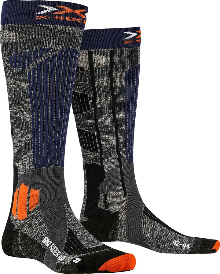 X-Socks Ski Rider 4.0 Skisocke, stone grey melange/x
