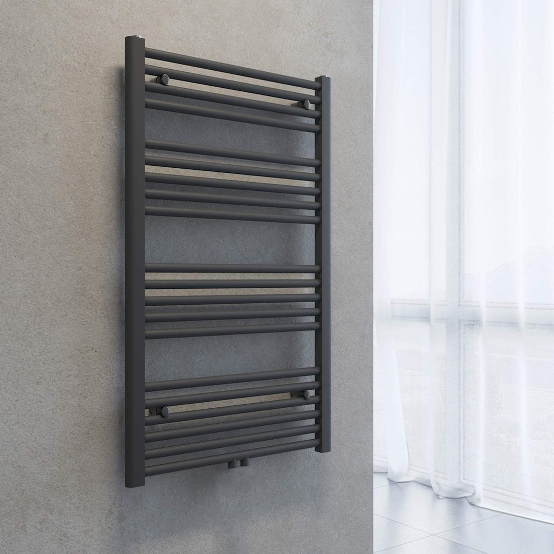 SONNI Handtuchtrockner Heizkörper Bad Mittelanschluss Handtuchwärmer Badheizkörper Anthrazit Gerade