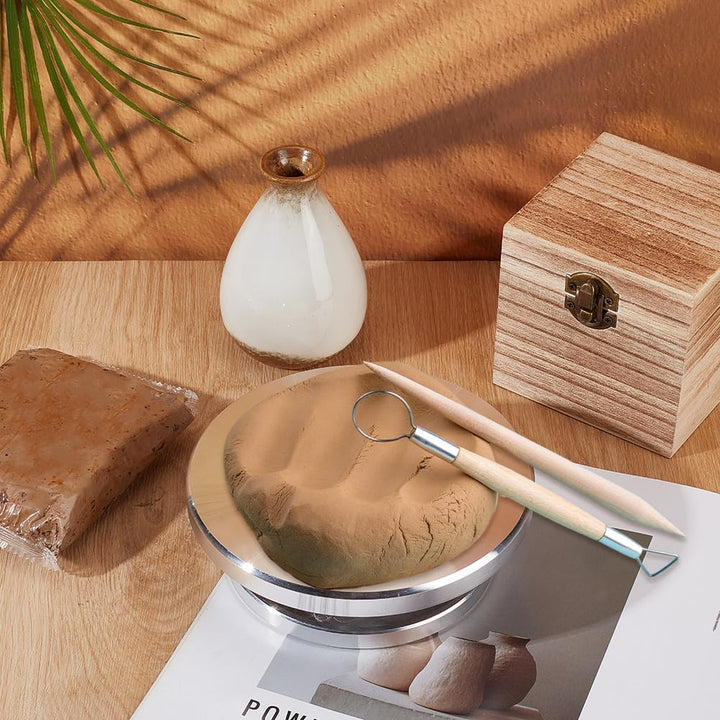 UNICRAFTALE 15cm 1 Stück Action Displays Legierung Keramik Drehscheibe Drehscheibe Skulpturrad Drehs