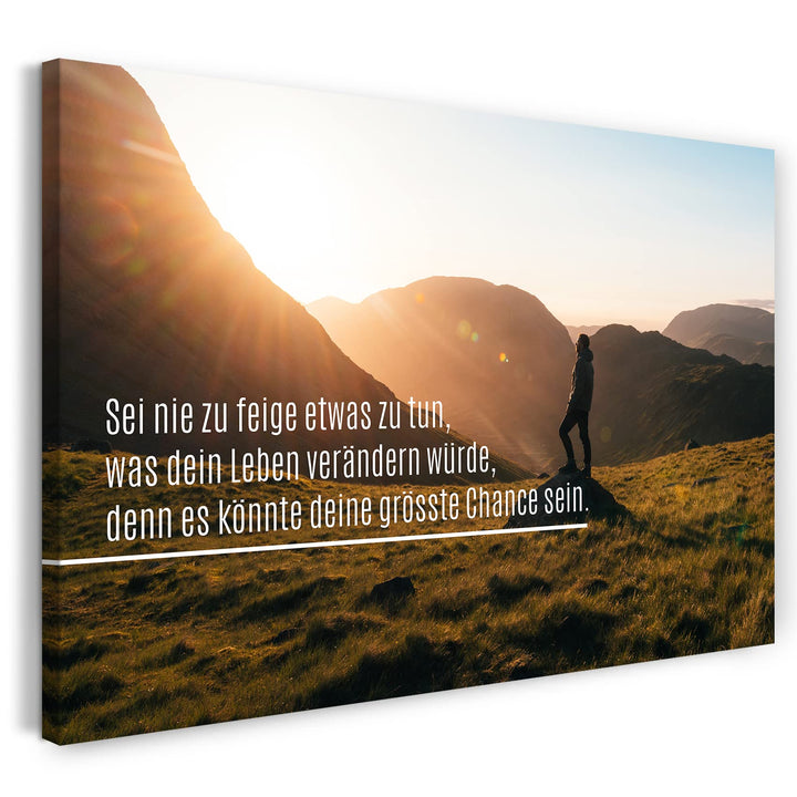 Printed Paintings Leinwand (80x60cm): Motivations-Sprüche und Zitate (Quotes), Inspirational Powe 80
