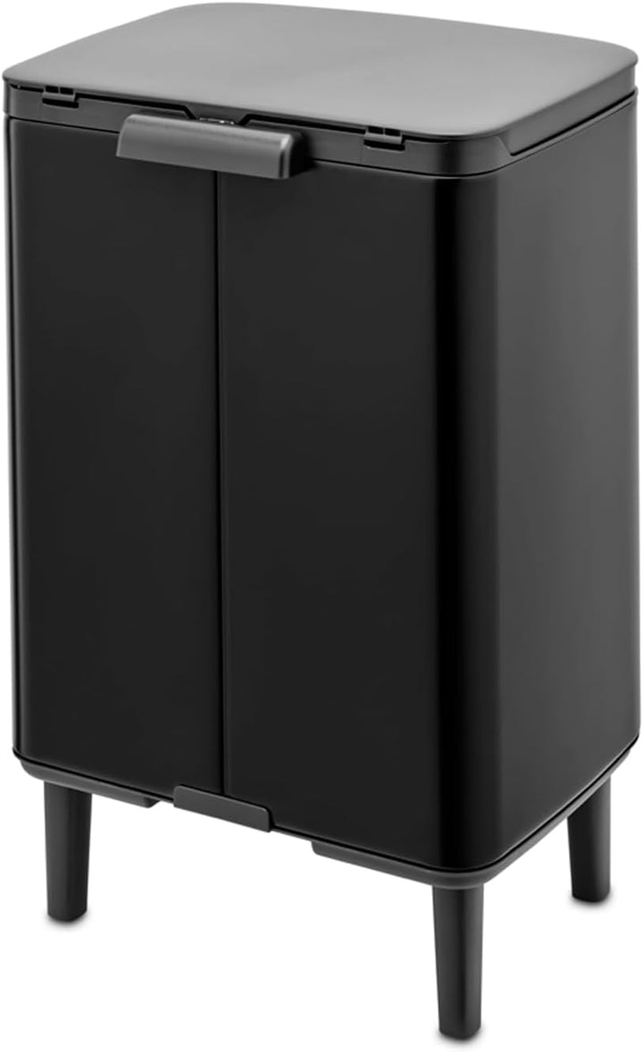 Brabantia - Mülleimer Bo Hi 12L mit Soft-Close-Deckel, herausnehmbarem Inneneimer und Transportgriff