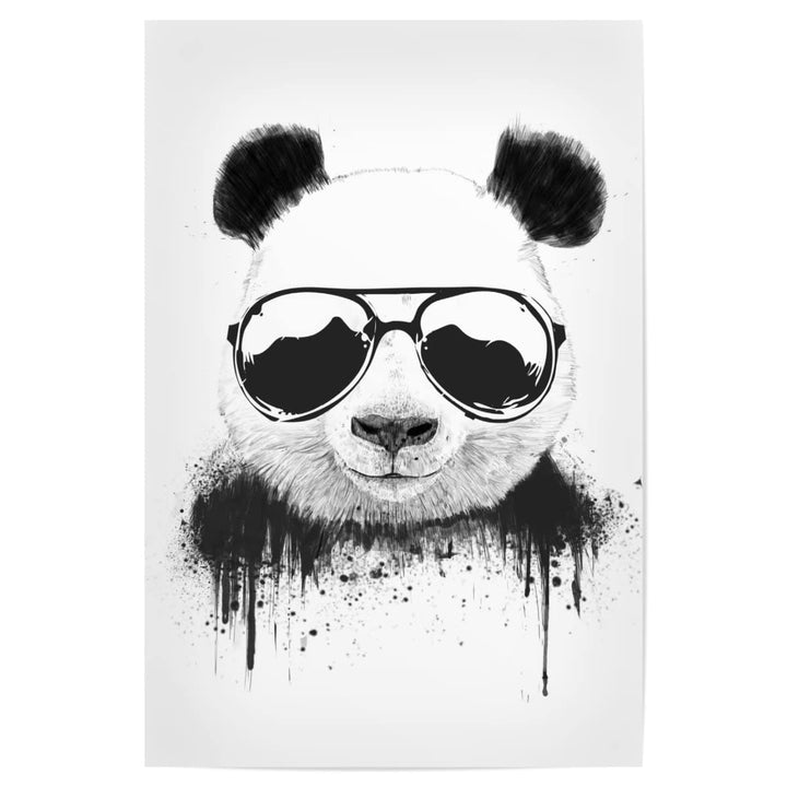 artboxONE Poster 120x80 cm Tiere Cool Panda hochwertiger Design Kunstdruck - Bild Panda Graffiti Pan