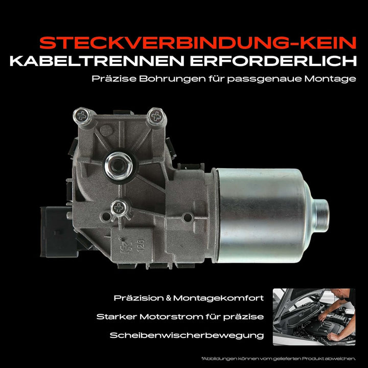 Frankberg 1x Wischermotor Scheibenwischermotor 12V 5-Polig Vorne Links oder Rechts Kompatibel mit i1