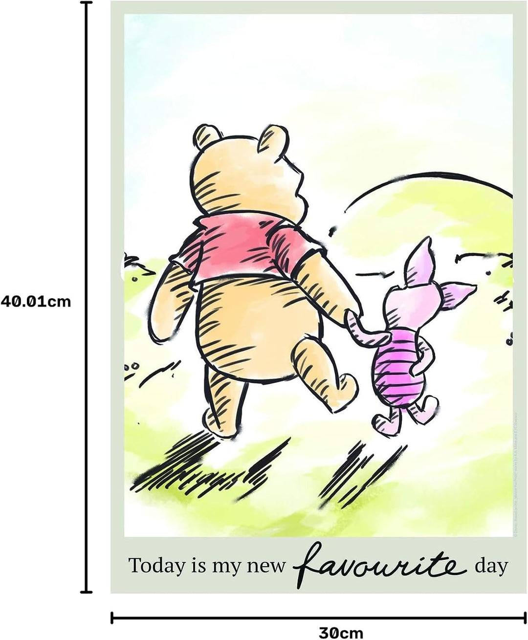 Disney Wandbild von Komar | Winnie Pooh Today | Kinderzimmer, Babyzimmer, Dekoration, Kunstdruck | G