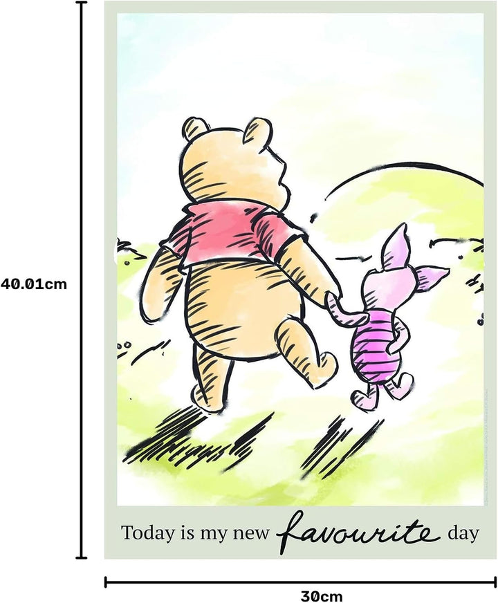 Disney Wandbild von Komar | Winnie Pooh Today | Kinderzimmer, Babyzimmer, Dekoration, Kunstdruck | G