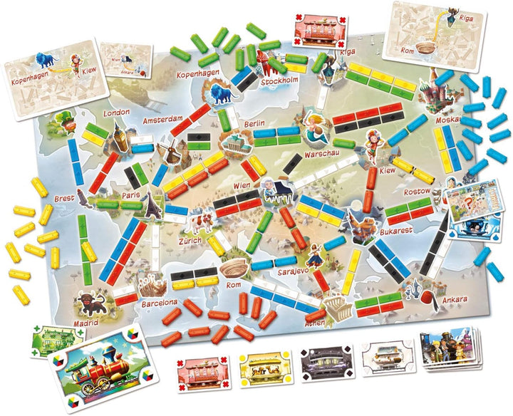 Days of Wonder, Zug um Zug – Meine erste Reise, Kinderspiel, Brettspiel, 2-4 Spieler, Ab 6+ Jahren,