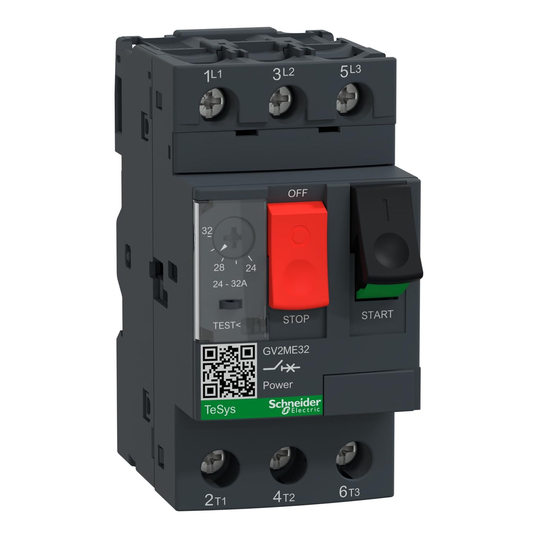 Schneider Electric Motorschutzschalter, 3p, 24-32A, Tasterbetätigung, Schraubanschluss