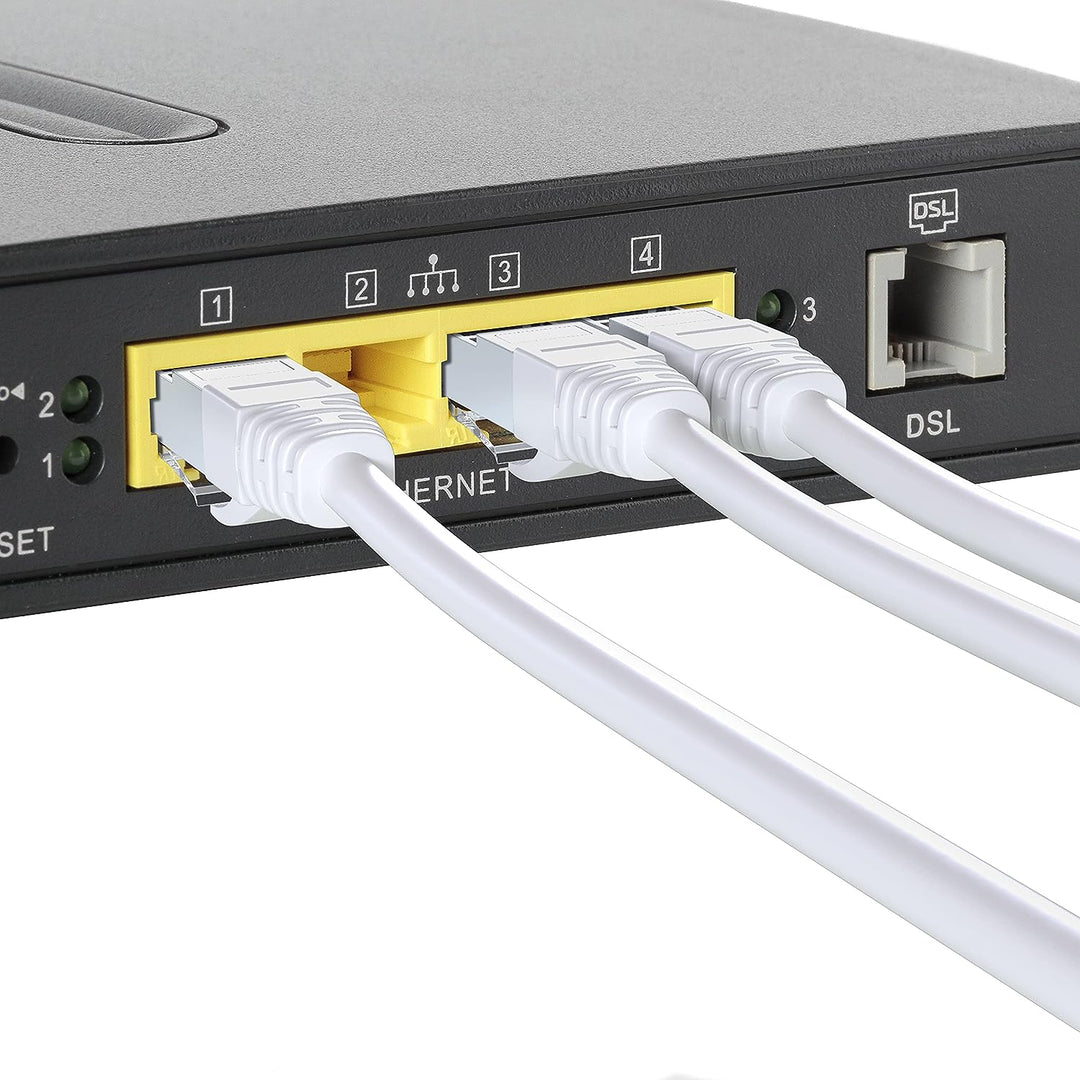Mr. Tronic 30m Ethernet Netzwerkkabel Cat 7, LAN Netzwerkkabel mit RJ45 Anschlüssen für schnelle & z