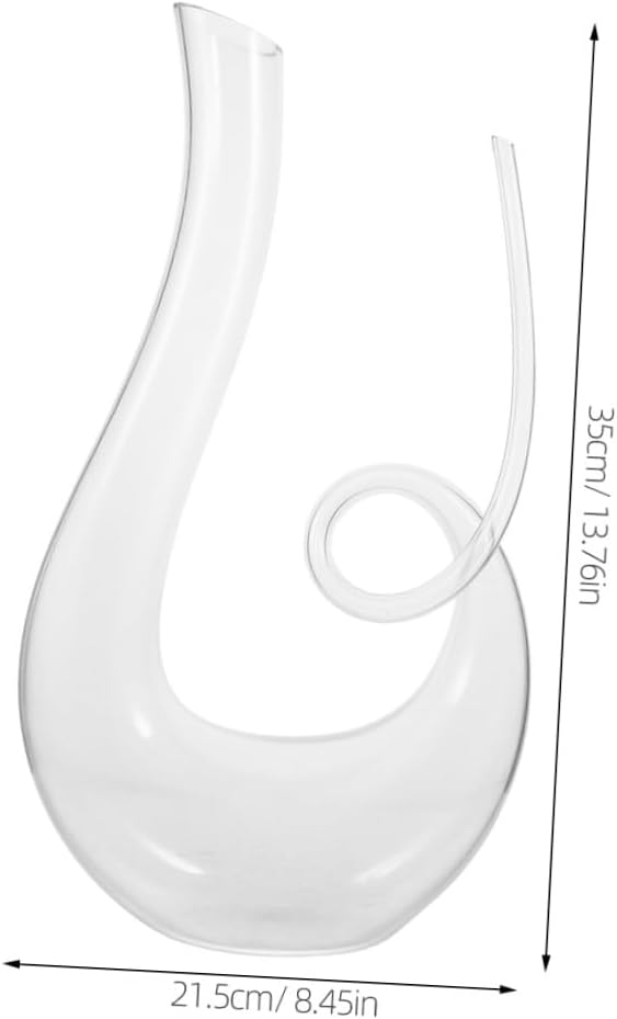 Alipis 1Stück Kreativer Weinbelüfter Aus Bleifreiem Kristallglas Eleganter Rotwein Dekanter Für Opti