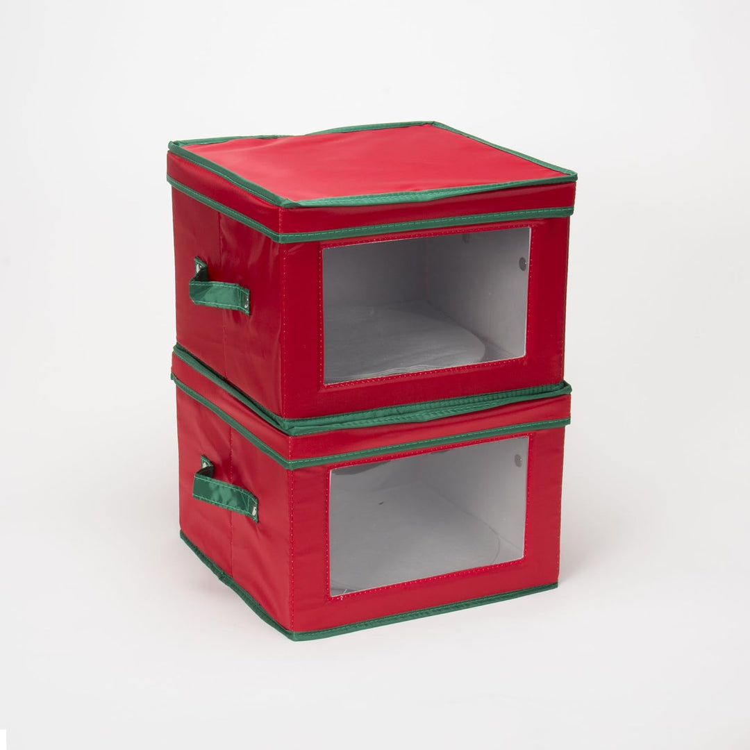 Household Essentials Aufbewahrungsbox, Polyester, rot, Einheitsgrösse Teller, Teller