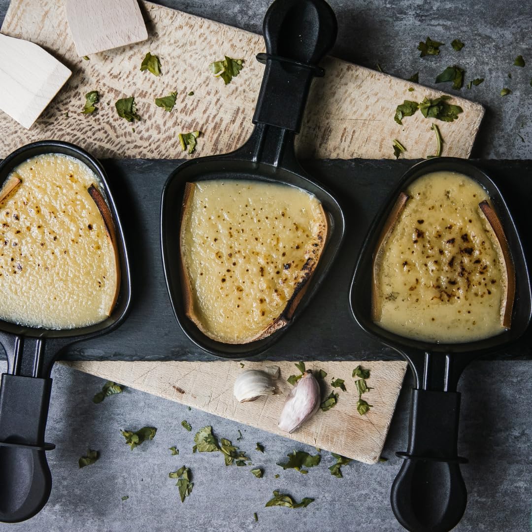 Raclette für Pfannen, multifunktional, Mini-Set, Holz, antihaftbeschichtet, tragbar, Wok-Grill, idea