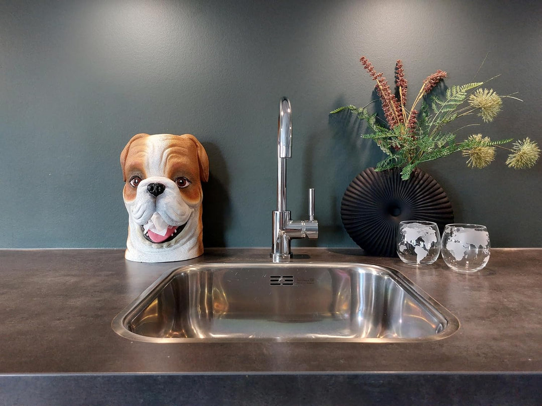 Rotary Hero Bulldogge Taschentuchbox Taschentuchspender Kosmetiktücher Box - Badezimmer Deko - 21x16