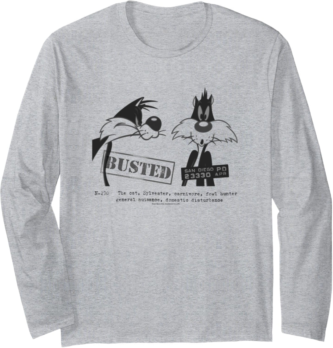 Looney Tunes Sylvester Busted Langarmshirt