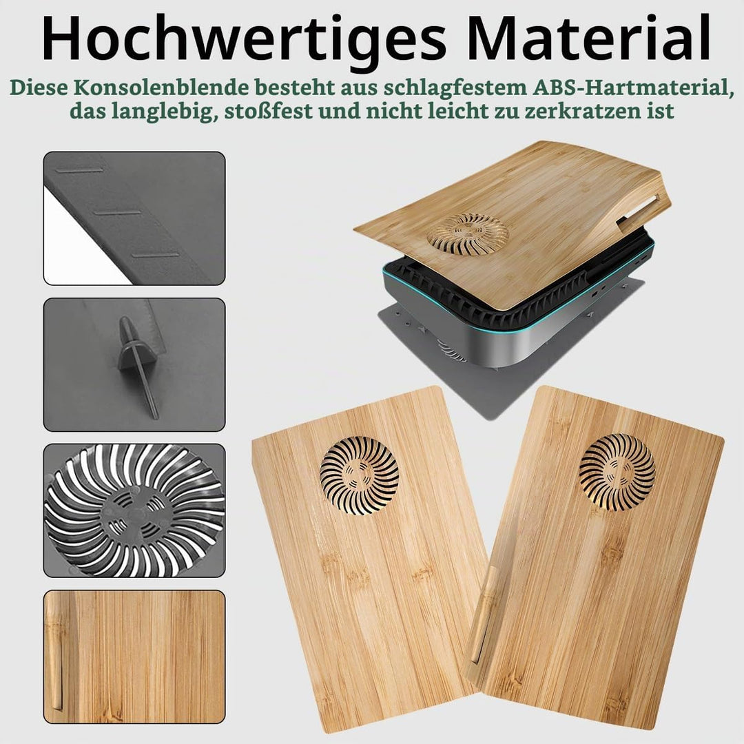 Miimall Cover Kompatibel mit PS5 Konsole Hülle mit Kühlöffnungen, Kratzfeste Ersatzplatte Harte Shel