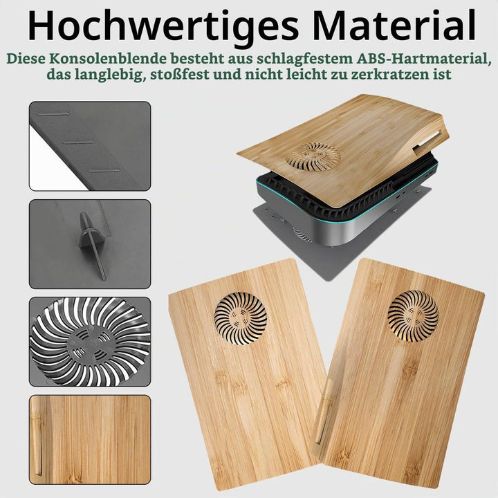 Miimall Cover Kompatibel mit PS5 Konsole Hülle mit Kühlöffnungen, Kratzfeste Ersatzplatte Harte Shel