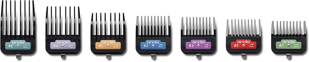 Andis - Spiel 7 angehobene Kämme., 1 Stück (1er Pack)