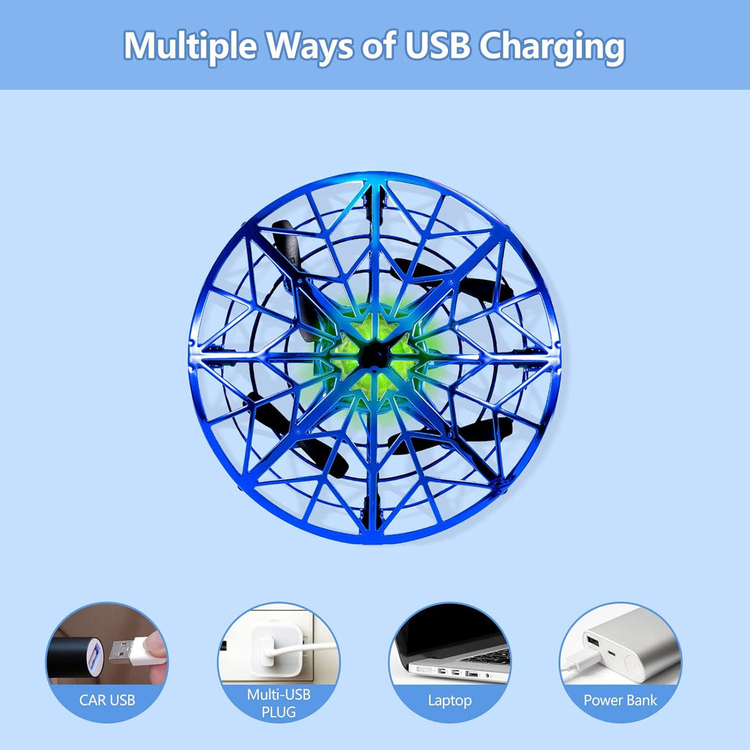 Kizmyee UFO Mini Drohne für kinder Spielzeug Handsensor Quadcopter Infrarot Induktion Fliegendes Ges