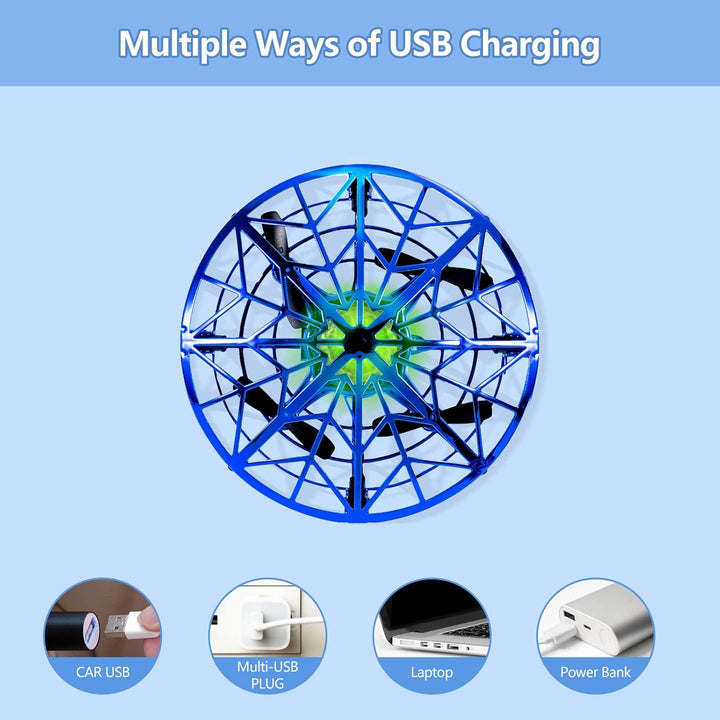 Kizmyee UFO Mini Drohne für kinder Spielzeug Handsensor Quadcopter Infrarot Induktion Fliegendes Ges