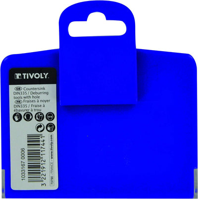 Tivoly 10331670006 FNH04 4-teilig Nussbaum DIN 335C HSS Cobalt 5% bis 90° Ø 8,3 bis 16,5 mm + 1 Entg