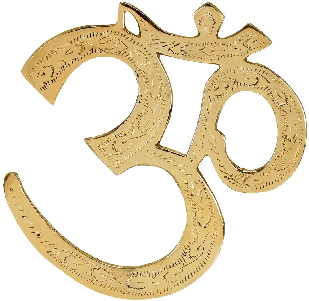 OM Zeichen aus Messing zum Aufhängen 30 cm